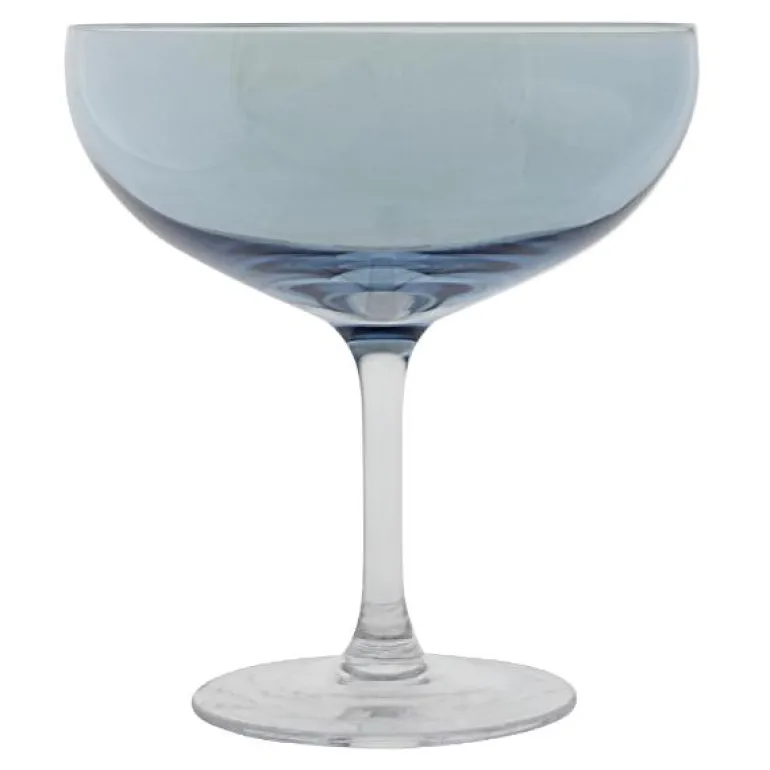 Happy champagneglass 28 cl blå