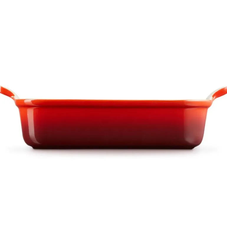 Heritage rektangulær form 26x19 cm cerise