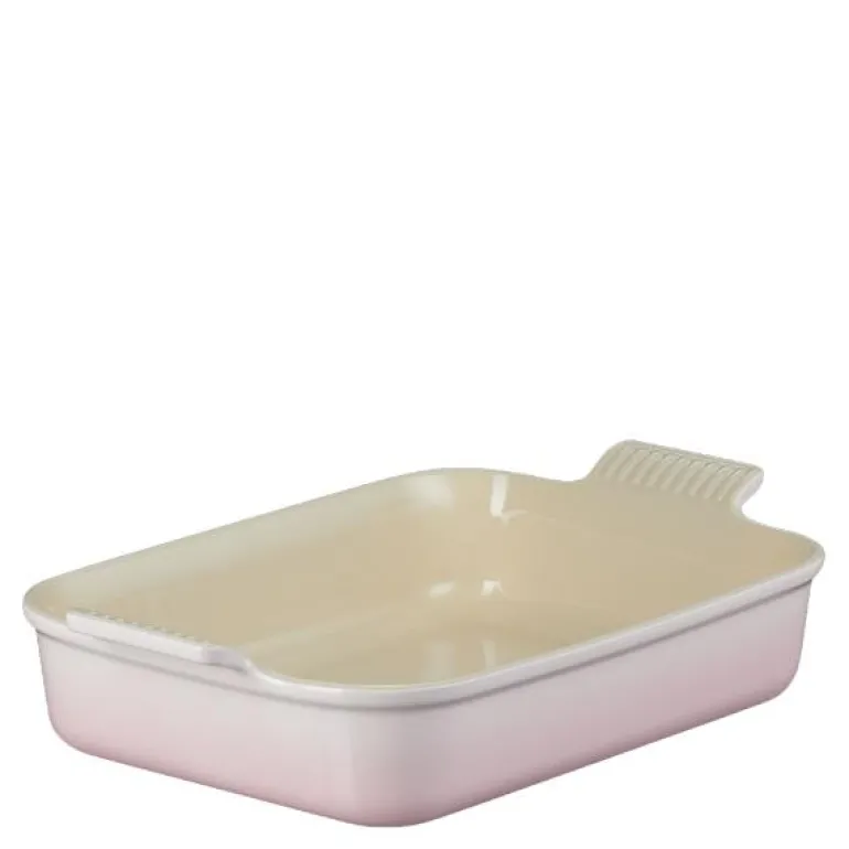 Heritage rektangulær form 32x24 cm shell pink