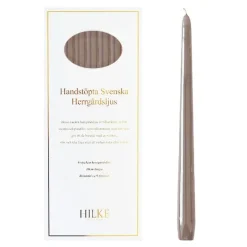 Herregårdslys 30 cm 6 stk lin glans