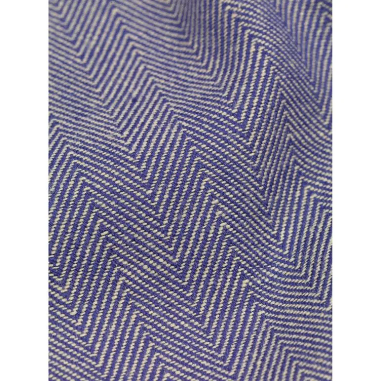 Herringbone duk 150x320 cm blå