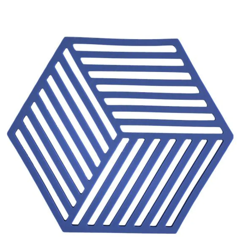 Hexagon bordskåner 16 cm indigo