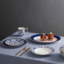 Hibiscus tallerken 27 cm blå