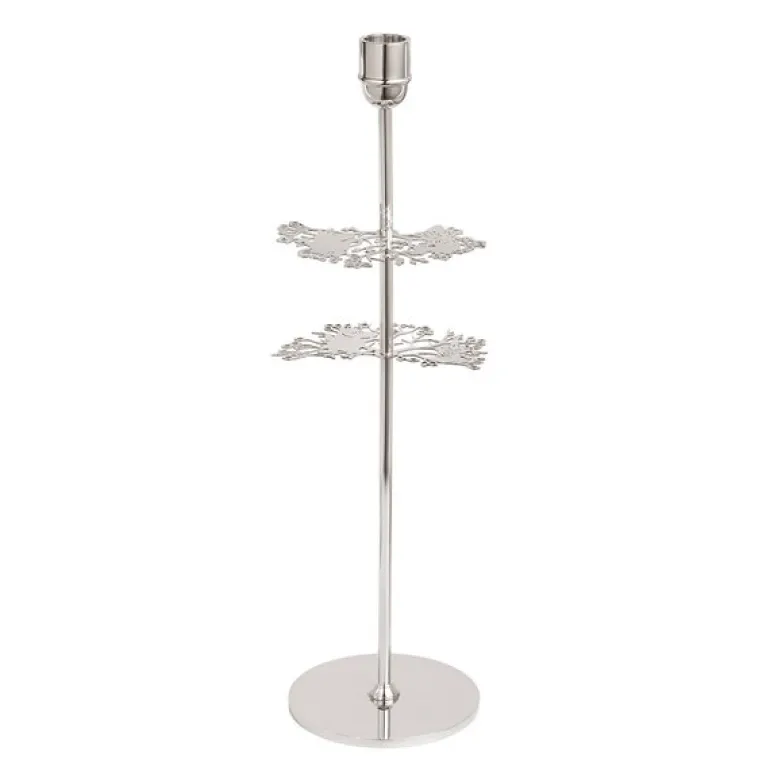 Hilke x Mummi No.2 lysestake 40 cm nikkelbelagt messing