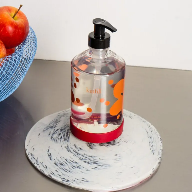 Håndsåpe med glassdispenser 375 ml santal & cedar