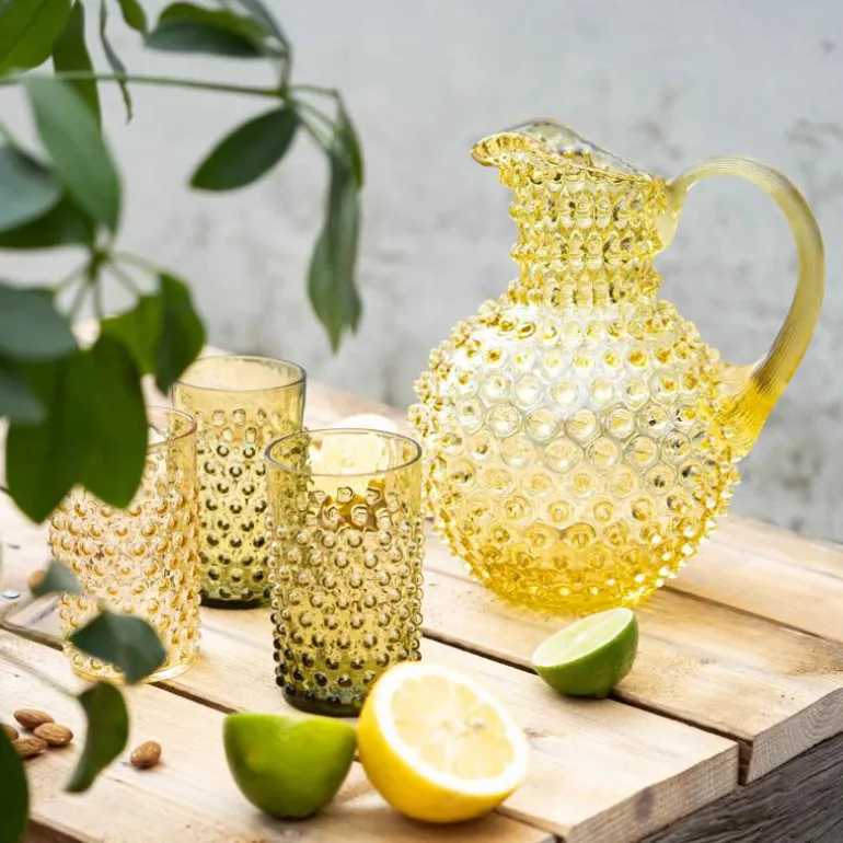 Hobnail karaffel 2L citrine