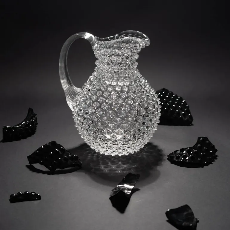 Hobnail karaffel 2L crystal