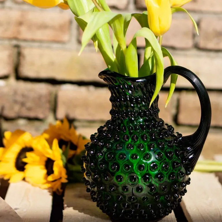 Hobnail karaffel 2L dark green