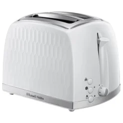 Honeycomb brødrister 2 skiver hvit
