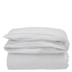 Hotel sengetøy percale 200x220 cm hvit/beige
