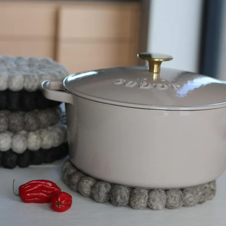 Hotspot bordskåner 19 cm mørk grå