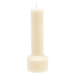 Hvils kubbelys 7x20 cm parafin/stearin cream