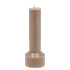 Hvils lys 7x20 cm taupe