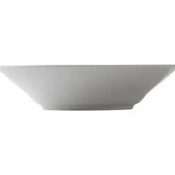 Hvit Riflet dyp tallerken 24 cm