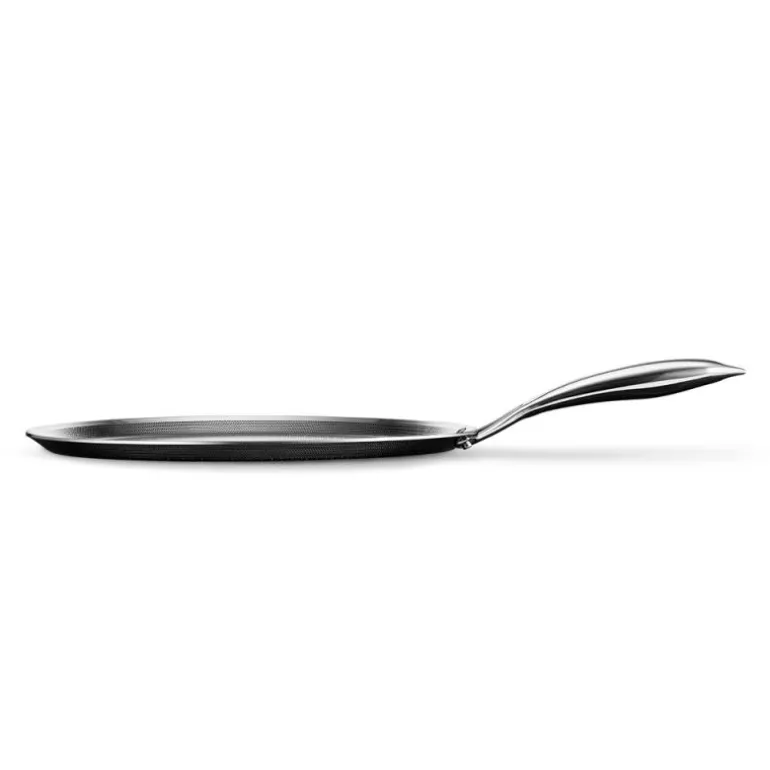 Hybrid pannekakepanne 30 cm sølv/svart