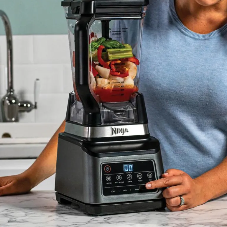 3-i-1 foodprocessor m/auto iQ 21/1,8+0,7L svart/sølv