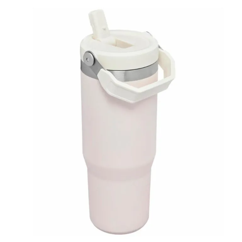 Iceflow flip straw tumbler termoflaske 0,89L rosa