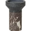 Idun lysestake 15 cm brown/grey