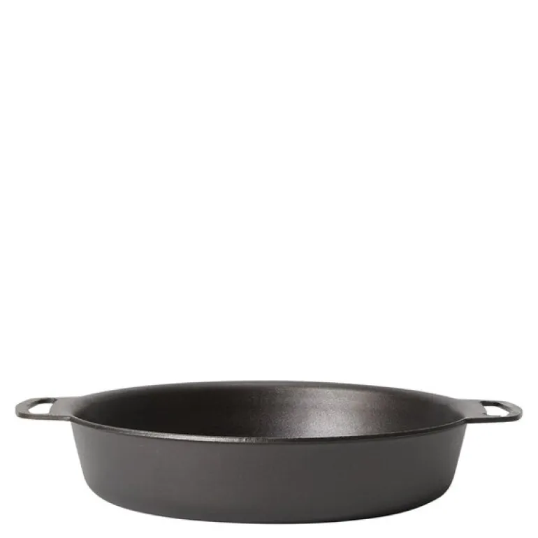 Ildfast form karbonstål 28 cm svart