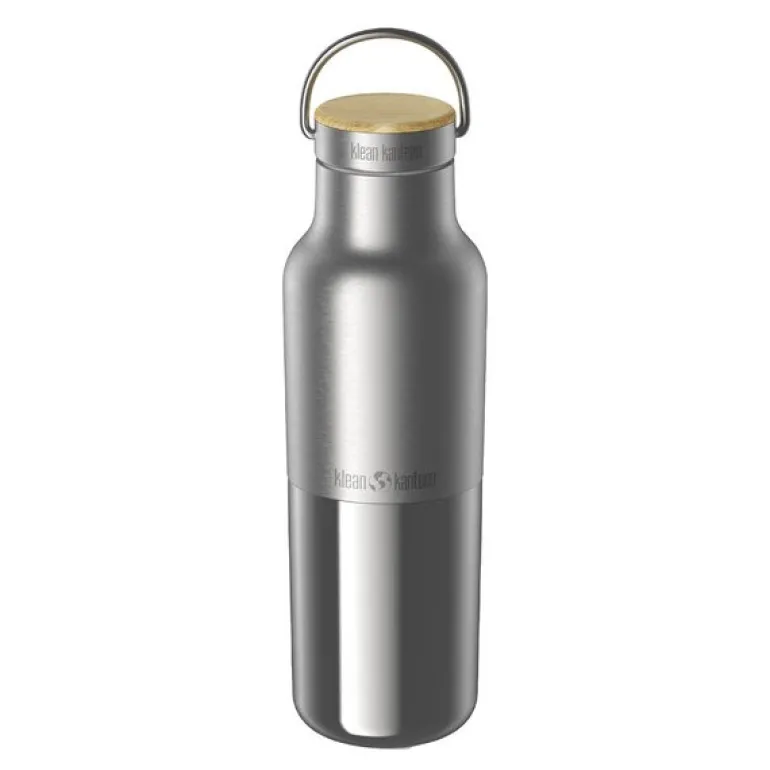 Insulated Reflect termoflaske 0,47L med bambuslokk børstet stål