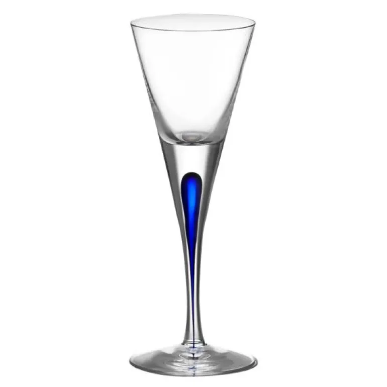 Intermezzo snapsglass 6 cl blå