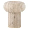 Isabea telysholder 12 cm marmor natur