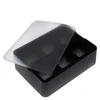 Isbitform terninger m/ lokk 5X5 cm svart