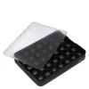 Isbitform terninger m/ lokk 2X2 cm svart