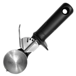 Isskje m/utkaster 22 cm svart/stål