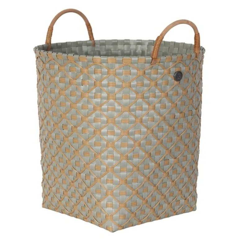 Ivy & Rose stor kurv m/håndtak 35x35 cm matcha green