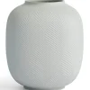 Jasper Folia rund vase 22,5 cm duegrå