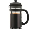 Java presskanne 1L 8 kopper svart