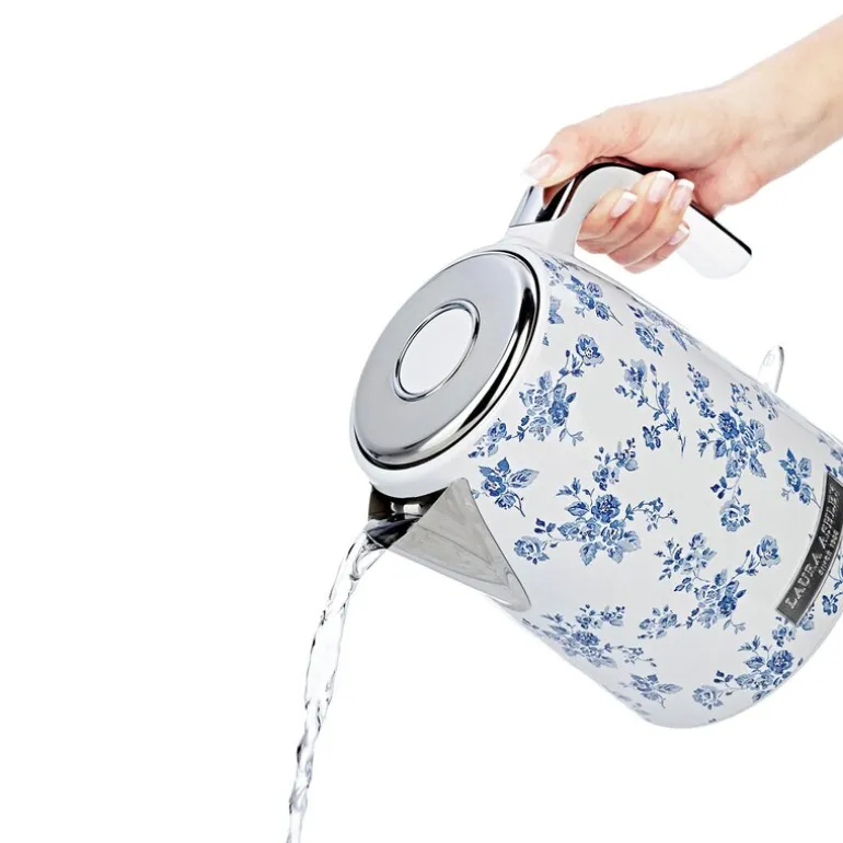 Jug elektrisk vannkoker 1,7L China Rose blå/hvit