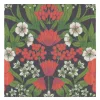 Julblomster serviett 35x35 cm rød