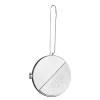Julepynt medaljong m/fotoramme 7x7 cm bestefar sølv