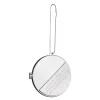 Julepynt medaljong m/fotoramme 7x7 cm julemagien sølv