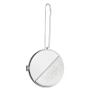 Julepynt medaljong m/fotoramme 7x7 cm bestemor sølv