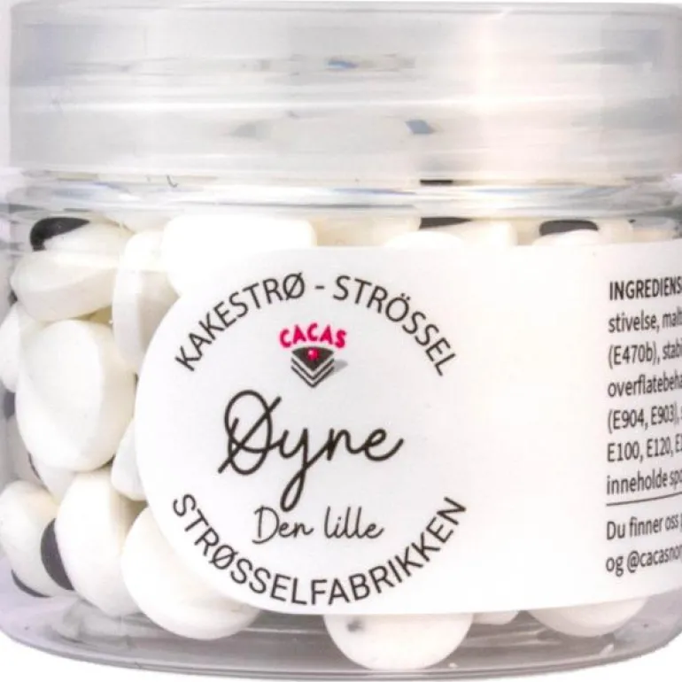 Kakestrøssel spiselige øyne 50g