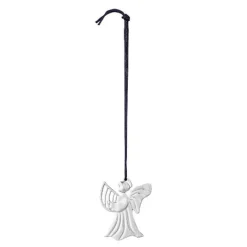 Karen Blixen harpe engel H7 cm forsølvet
