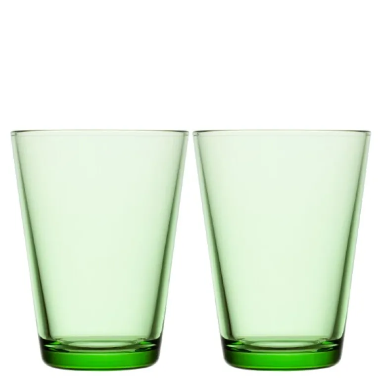 Kartio glass 40 cl 2 stk eplegrønn