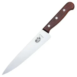Kebony kokkekniv bølger 22 cm brun