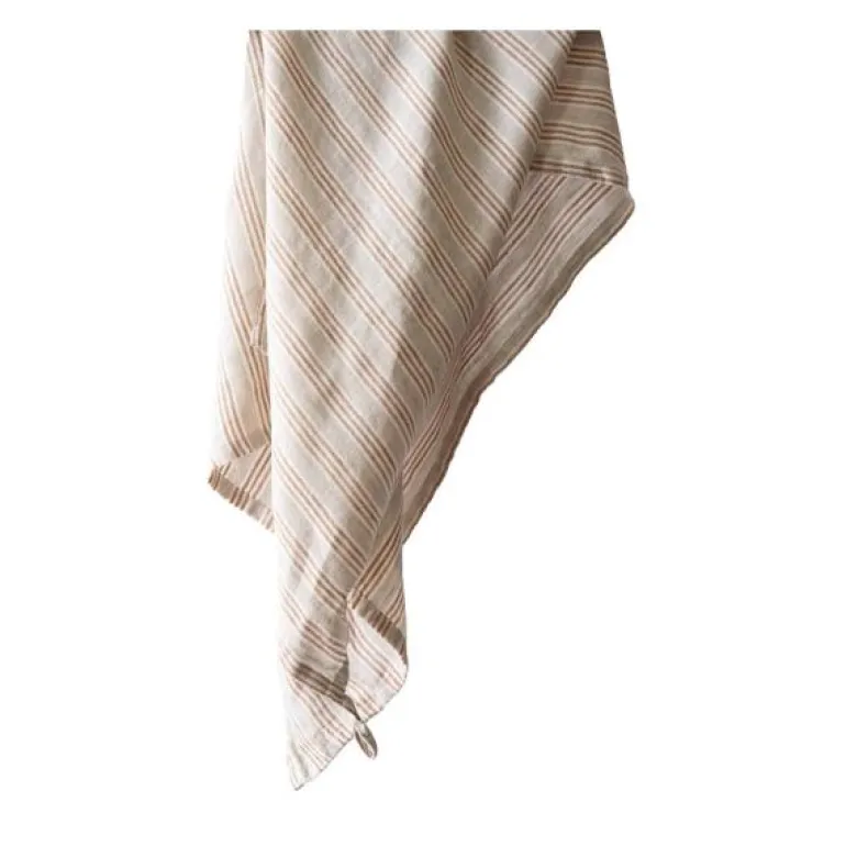 Kjøkkenhåndkle 50x70 cm hazelnut stripe