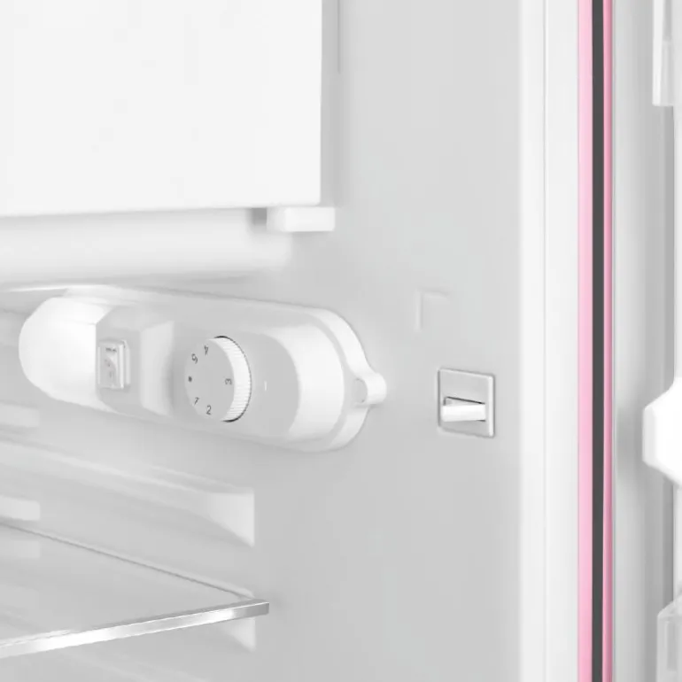 Kjøleskap FAB10R høyrehengt rosa