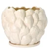 Klast vase/blomsterpotte 31 cm offwhite