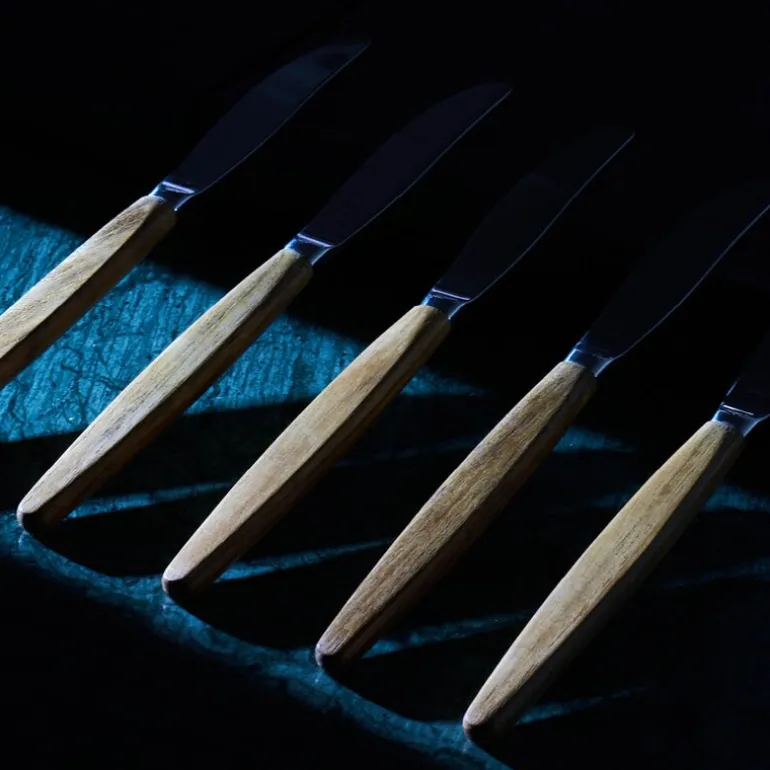 Kniv 21 cm teak