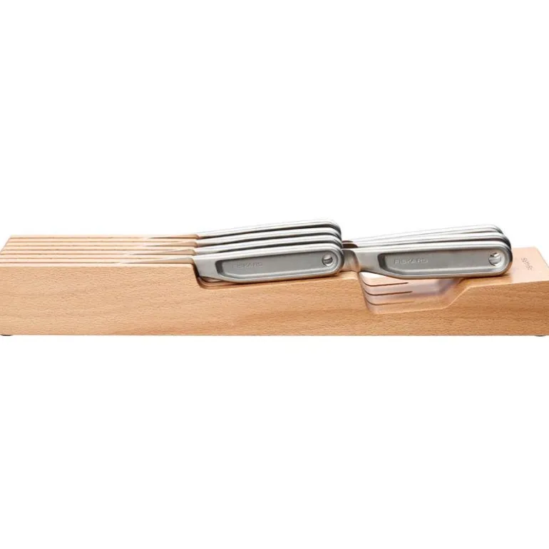 Knivblokk liggende 42x10x5,5 cm tre