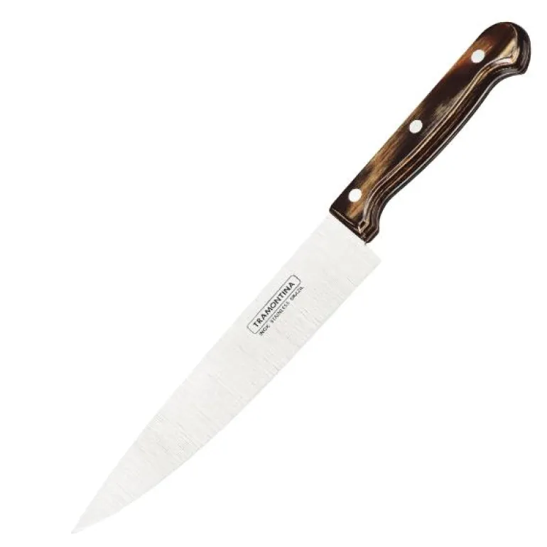 Kokkekniv 20 cm mørkebrun
