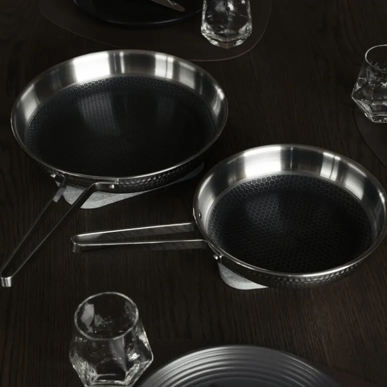 Korma stekepanne 22 cm hamret polert stål