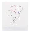 Kort m/konvolutt ballong 13x13 cm
