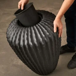 Krukke 45 cm svart